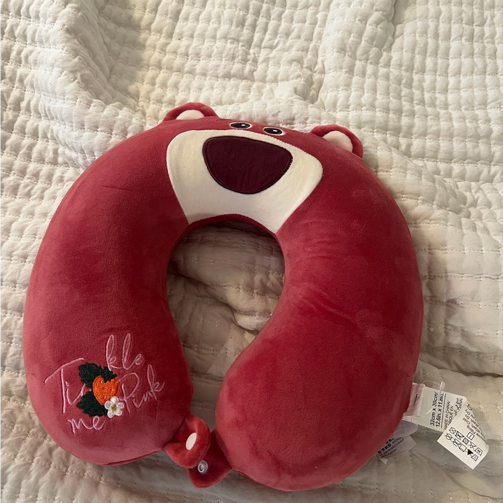 Red Bear Neck Pillow